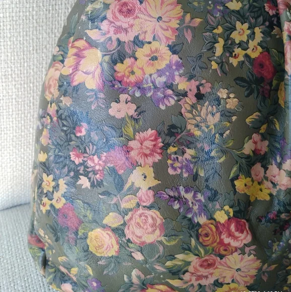 PATRICIA NASH ENGLISH COUNTRY FLORAL LEATHER SATCHEL GUC - Picture 16 of 16